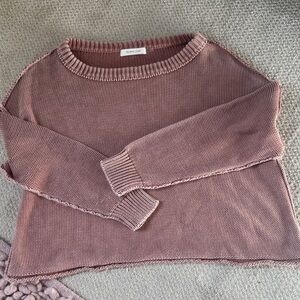 Mustard Seed Mauve/pink size medium Crew Neck Sweater. Mint condition/no flaws